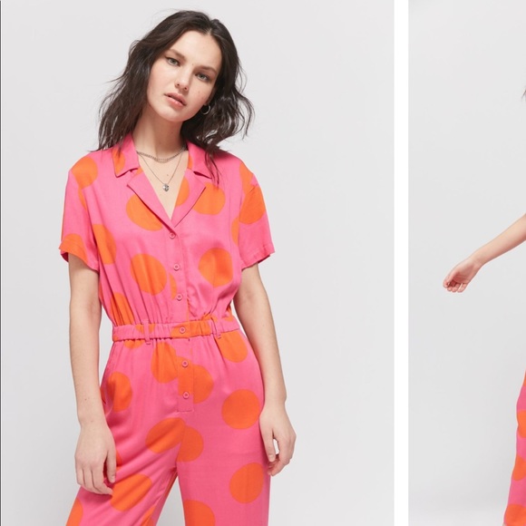 lazy oaf polka dot playsuit